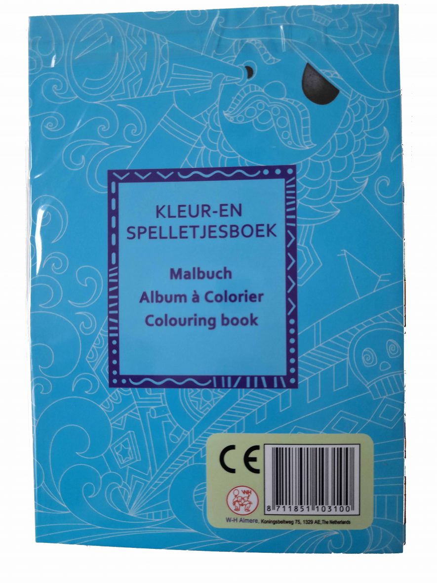 Mini Kleurboek Piraten 6 kleine Potloden