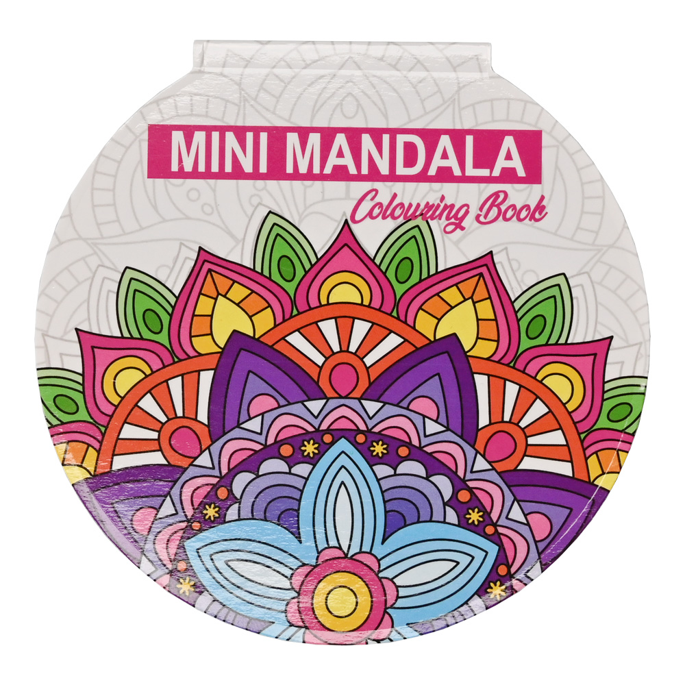 Mini Mandala Kleurboek – Rond – Roze voorkant