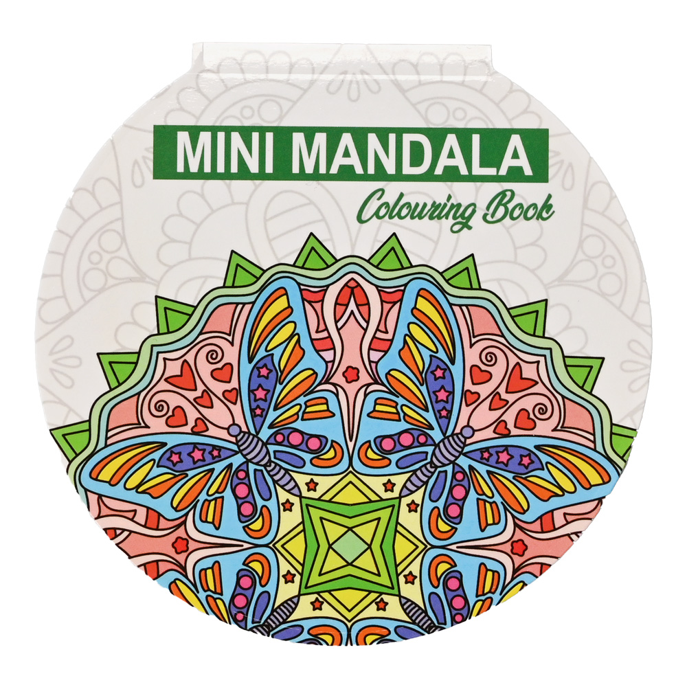 Mini Mandala Kleurboek – Rond – Groene voorkant