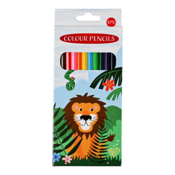 KL313 - 12 Colour pencils (Jungle line)-01