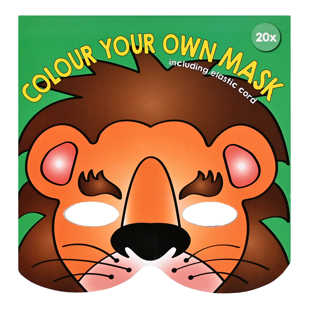 Leeuwen Masker – ‘Kleur en Maak je Eigen Masker’