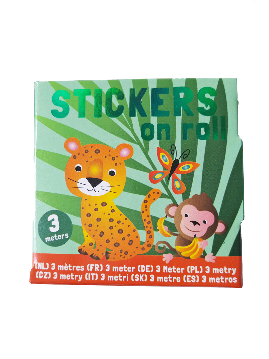 Safari Stickers op Rol