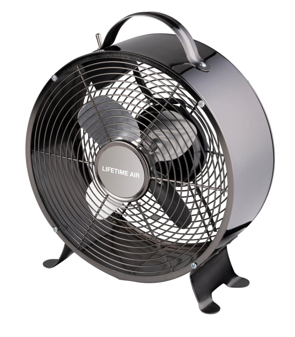 Ventilator staand – zwart