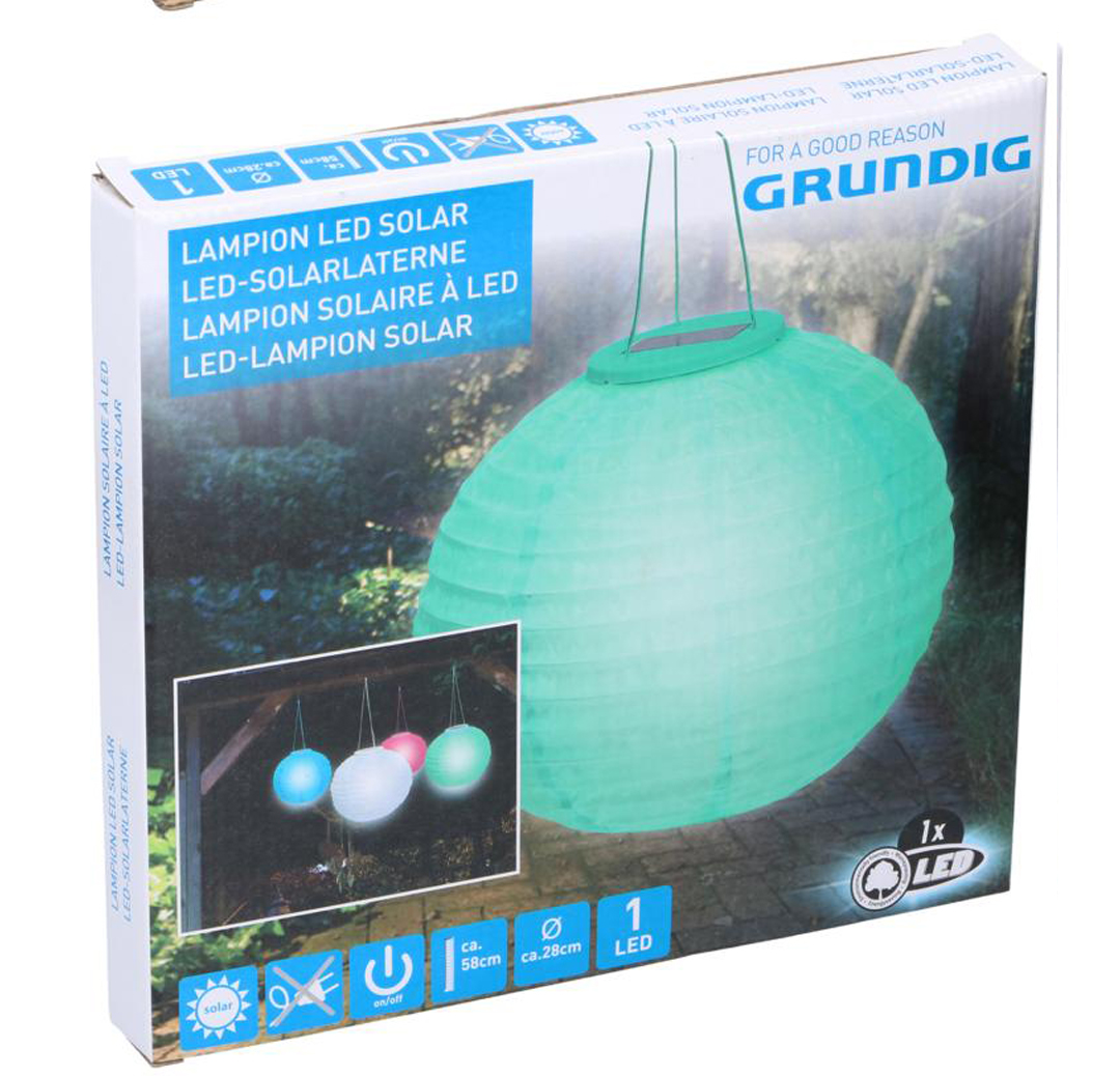 Lampion solar led – Groen