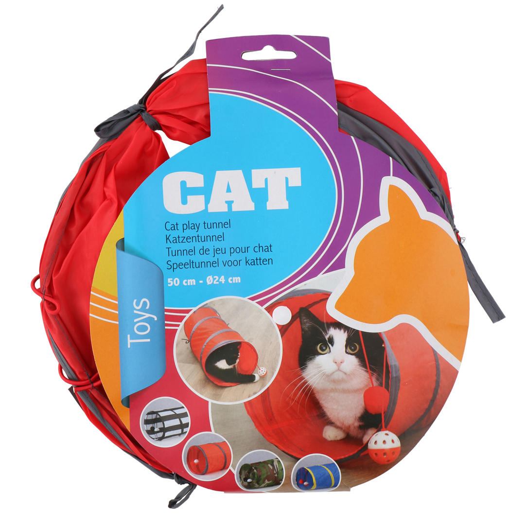 Katten speeltunnel – Rood