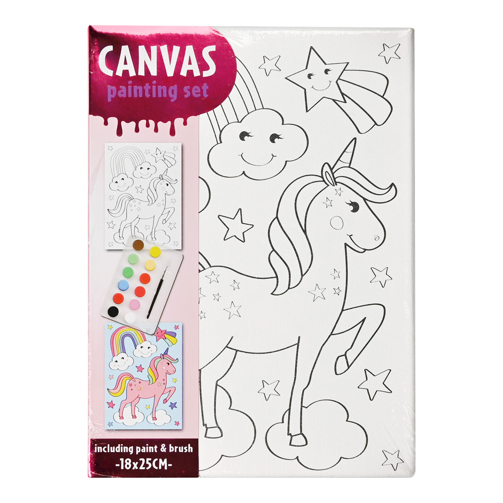 Canvas Unicorn – Schilderset