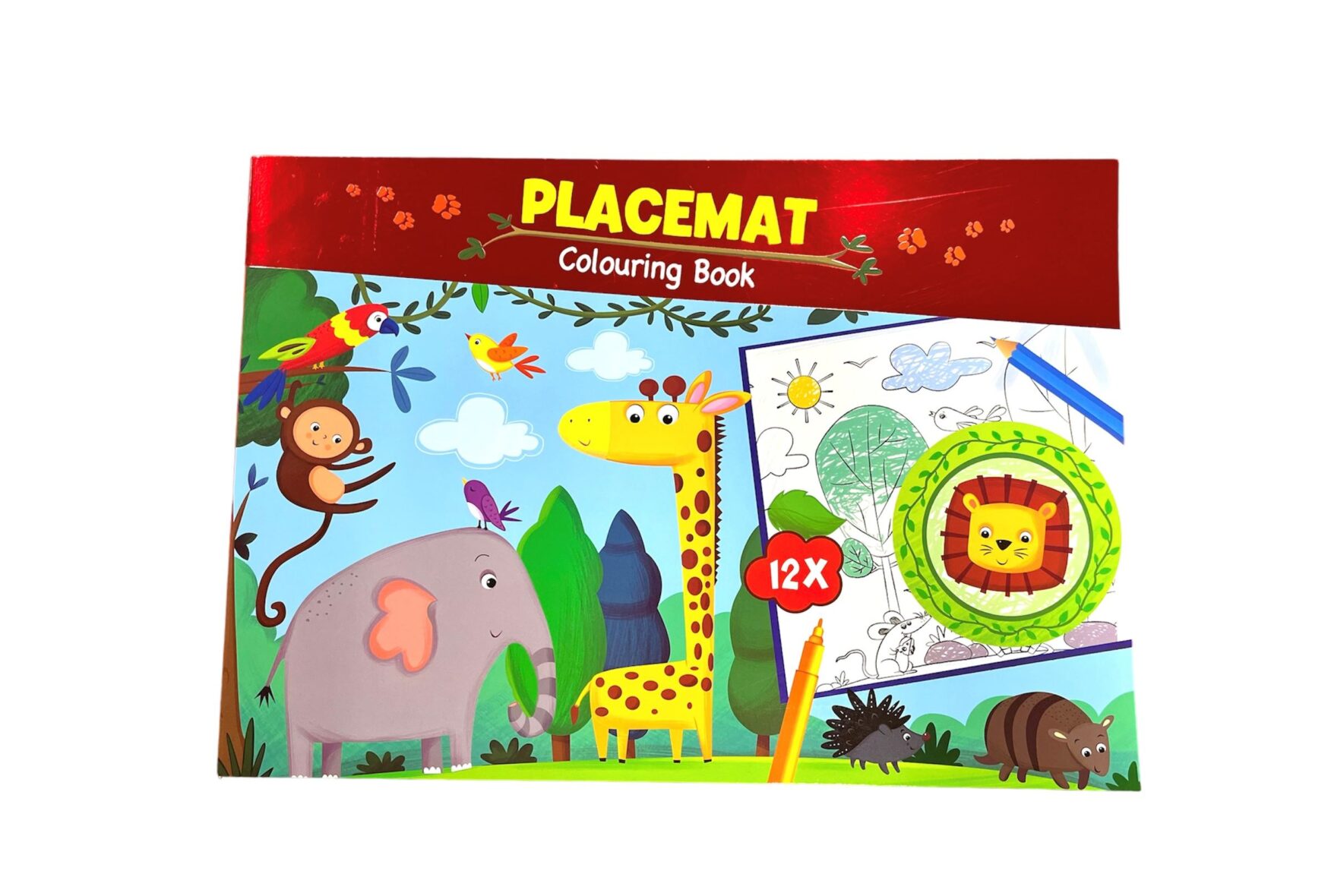 Placemat kleurboek Safari