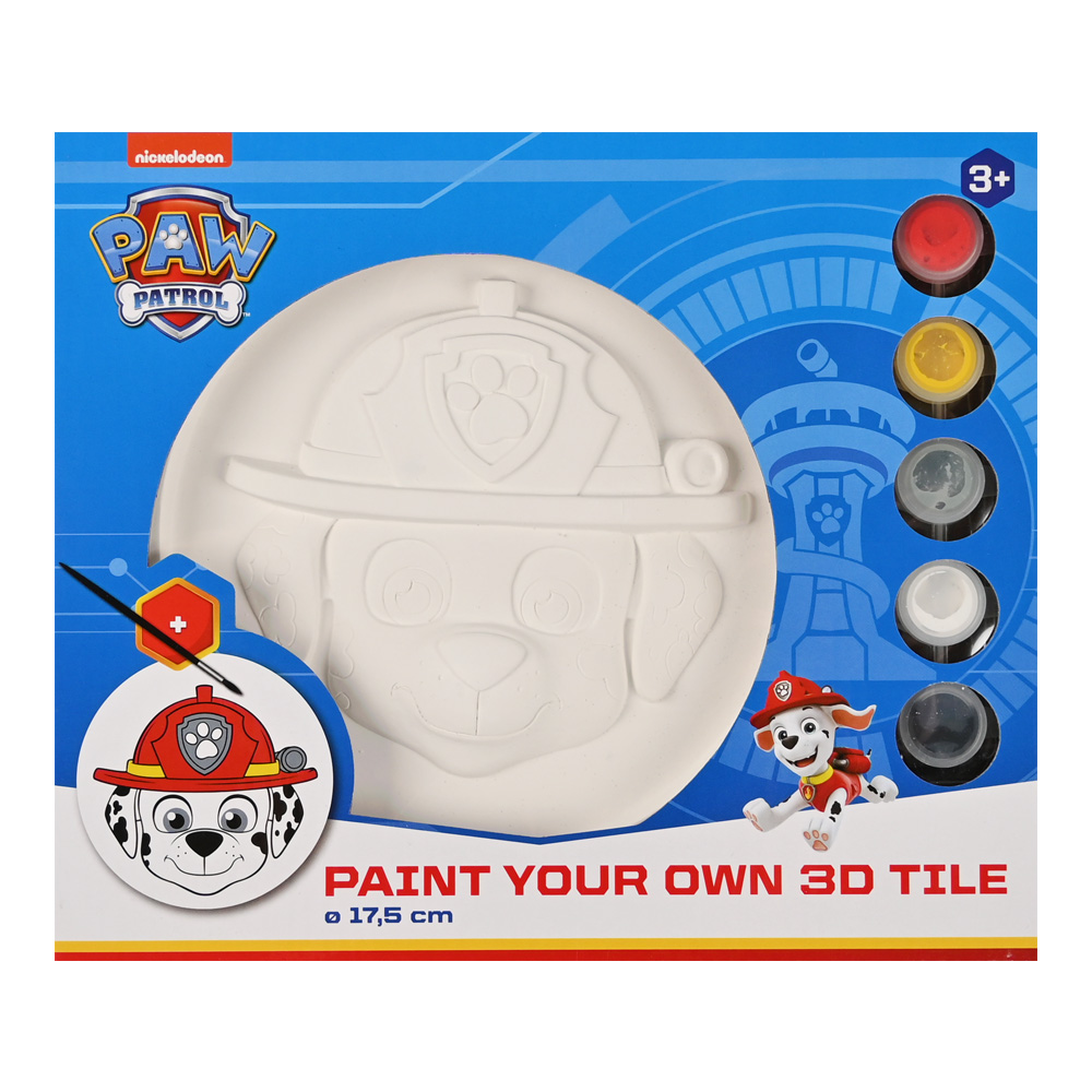 TK344 – Paint your own 3D tile 4 ass. Paw Patrol-2.2