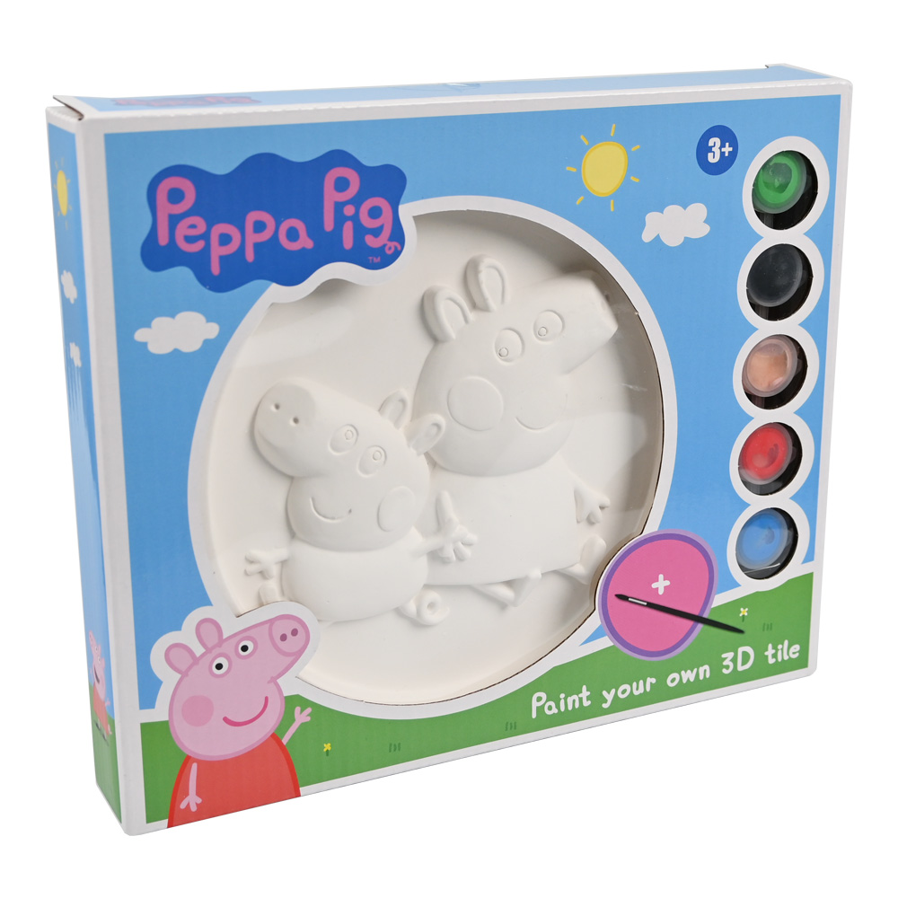 Verf je eigen 3D tegel Peppa Pig