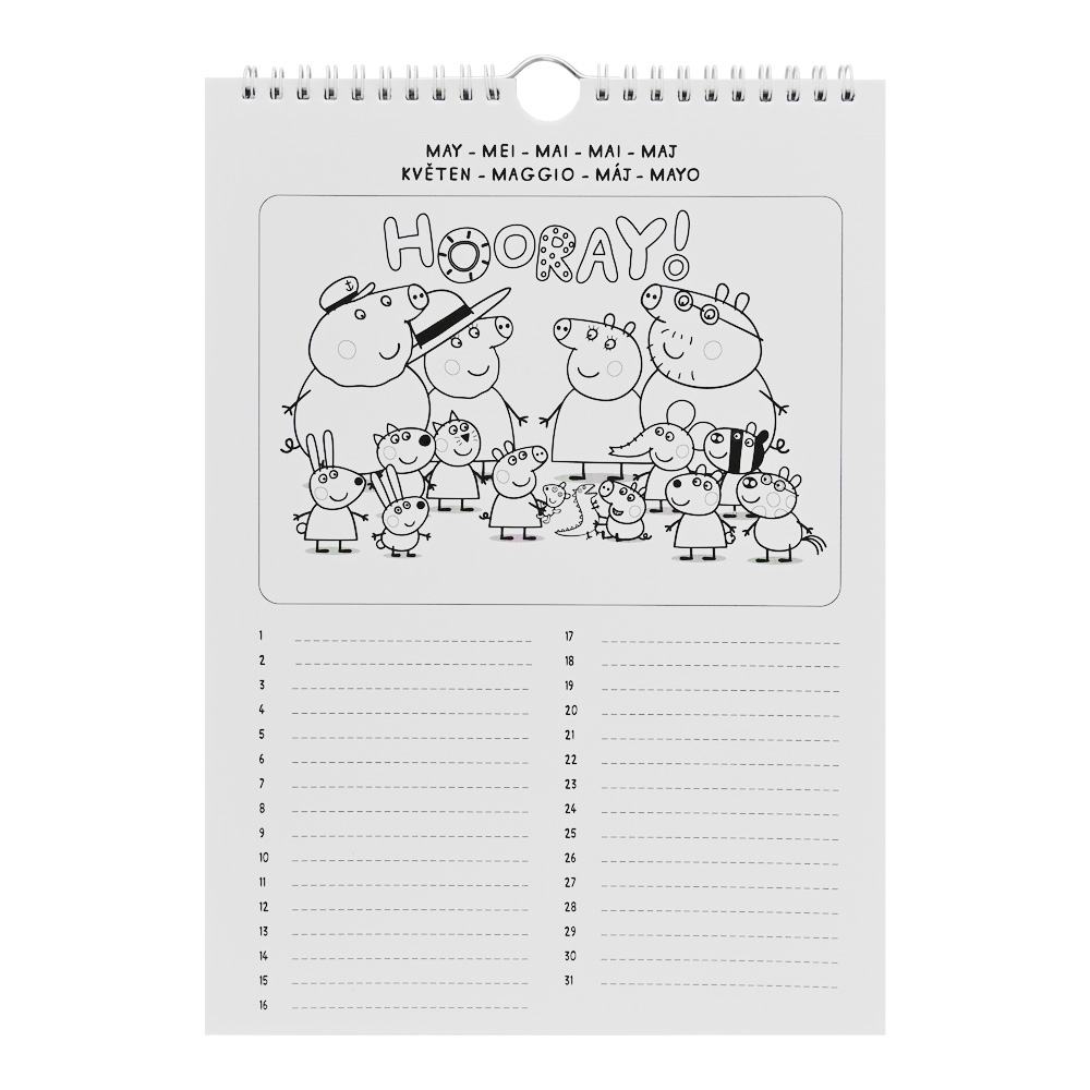 FA70180 – Colour your own birthday calender Peppa Pig-02