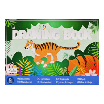 SC761 - A4 Drawing book (Jungle line)-01