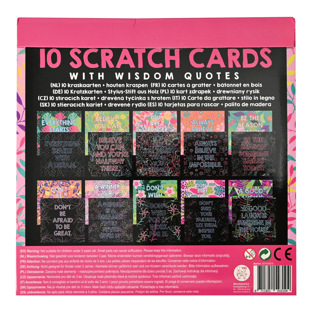 KN5431 – 10 Scratch cards with wisdom quotes-2.2