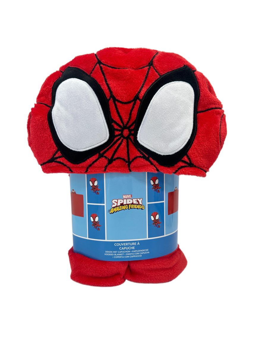 Poncho met Capuchon Spiderman