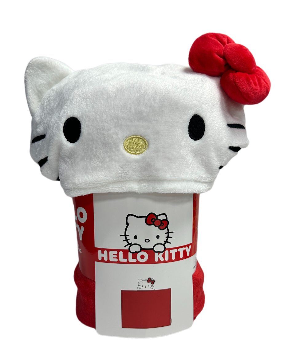 Poncho met Capuchon Hello Kitty Rood