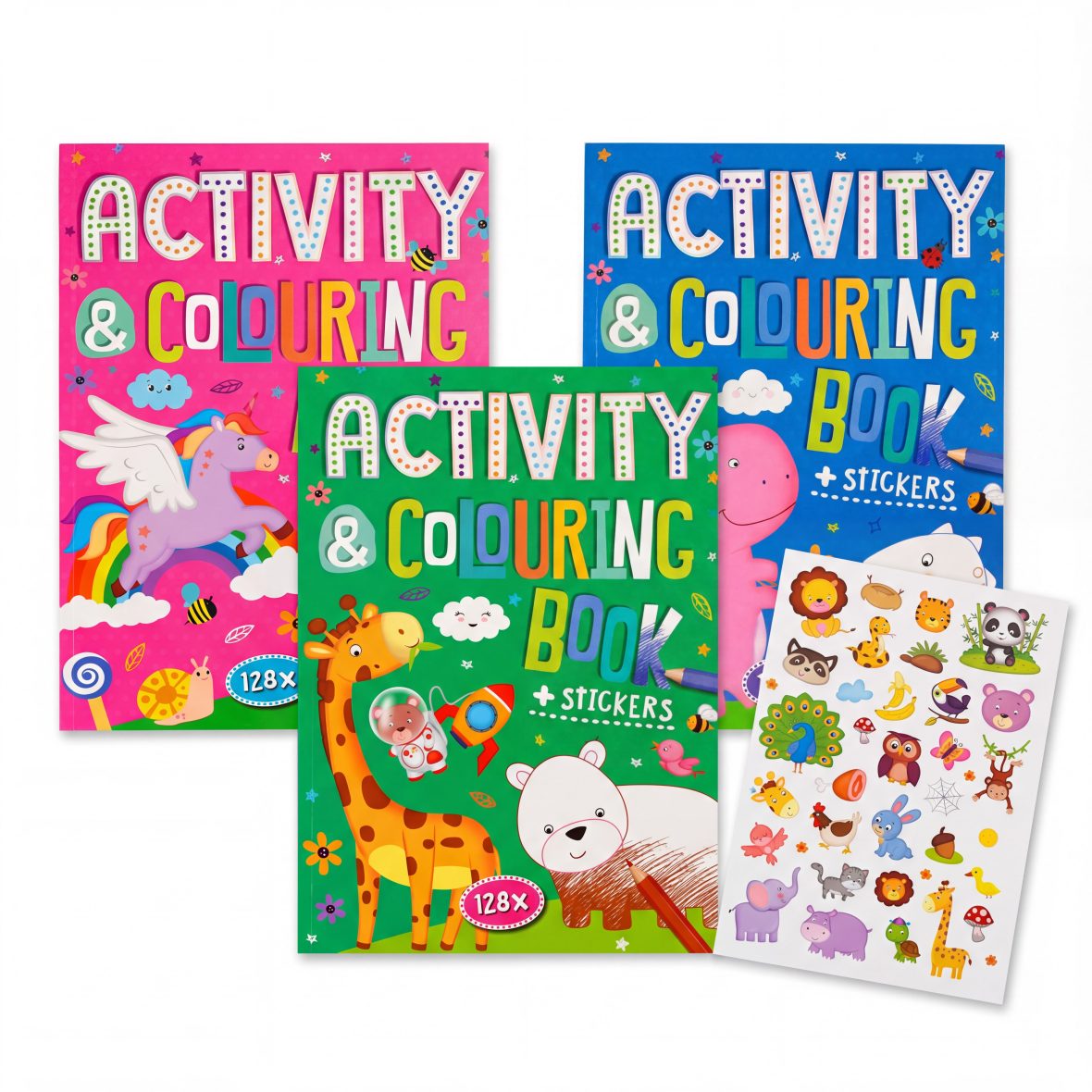 Kleur en activiteitenboek 128 pagina’s bundel